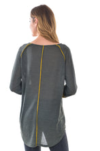 Women's High Low Hem Button Decor Front T-Shirt Tops - Apperloth
