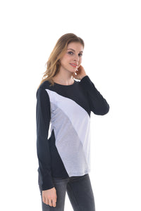 Women’s Round Neck Stretch T Shirt Top Blouse - Apperloth