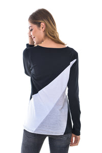 Women’s Round Neck Stretch T Shirt Top Blouse - Apperloth