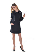Women's Warm Pocket Pullover Knit Hoodie Tunic Sweatshirt Dress - Apperloth