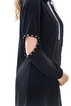 Women's Warm Pocket Pullover Knit Hoodie Tunic Sweatshirt Dress - Apperloth