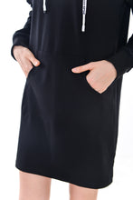 Women's Warm Pocket Pullover Knit Hoodie Tunic Sweatshirt Dress - Apperloth