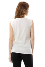 Women's Double-Layer Embroidered Side Slit Tank Top - Apperloth