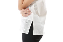 Women's Double-Layer Embroidered Side Slit Tank Top - Apperloth