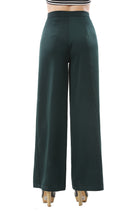 Women's Front Stripe High Split Pants Wide Leg Trouser - Apperloth