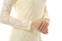Women's Floral Print Lace Zip Back Short Cocktail Dress - Apperloth