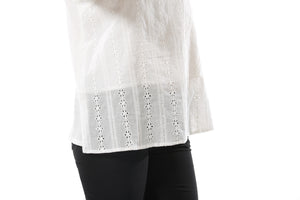 Women's Double-Layer Embroidered Side Slit Tank Top - Apperloth