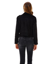 Women’s Slim Faux Leather Blazer Jacket - Apperloth