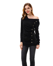 Women’s Ruched Slim Tunic Shirts Blouse Tops - Apperloth
