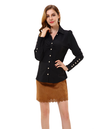 Women’s Slim Fit Button-down Front Shirts - Apperloth