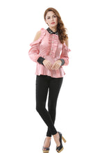 Women's Chiffon Bow Tie Neck Ruched Chiffon T Shirt - Apperloth