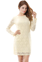 Women's Floral Print Lace Zip Back Short Cocktail Dress - Apperloth
